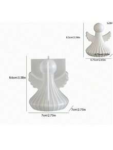New Arrival Silicone Mold: DIY Angel Wing For Aromatherapy Candles, Epoxy Resin Ornaments & Gypsum Crafts - White - View 8
