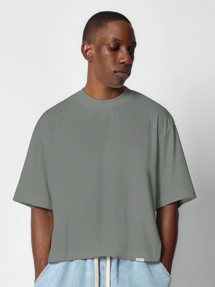 Pack Of 2 Oversized Crop Tee With Short Sleeves