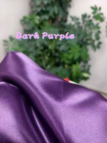 1 Tấm vải satin giả lụa trơn, mịn và mềm mại, bóng mượt, thích hợp cho các dự án thủ công DIY đám cưới và làm rèm cửa. - Nhiều màu - Xem 24