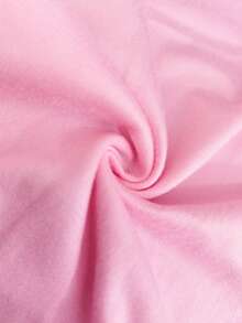 EMERY ROSE Valentine's Day Women's Heart Print Round Neck Long Sleeve T-Shirt - Pink - View 3