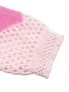 GlowEve 女士休闲度假风心形图案开襟针织衫，春夏款 - 粉色 - 查看 4