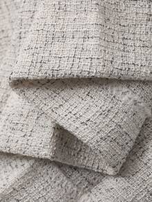 DAZY 少女休闲简约侧拉链百褶迷你裙，夏季 - 杏色 - 查看 9