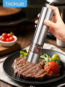 Teckwe 电动香料坚果研磨机，高效省时，适合家庭厨房使用 - 銀色 - 查看 1