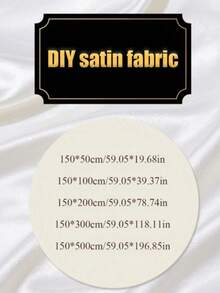 1 Tấm vải satin giả lụa trơn, mịn và mềm mại, bóng mượt, thích hợp cho các dự án thủ công DIY đám cưới và làm rèm cửa. - Nhiều màu - Xem 5