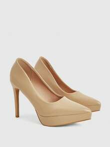 CUCCOO LuxiPop 女士高跟鞋 - 杏色漆皮 - 查看 2