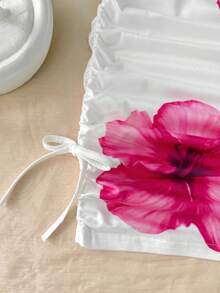 SHEIN Tween Girl Casual Vacation Floral Print Camisole Top And Mini Skirt Set - Pink - View 5