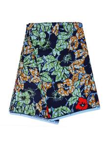 色彩缤纷的非洲蜡染布 – 100% 涤纶安卡拉印花布，适用于缝纫和服装设计 – 柔软面料，适合制作传统服装、工艺品和配饰 - 彩色 - 查看 10