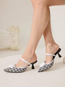 CUCCOO CHICEST Women's Elegant Commuter Pointed Toe Pumps With 3D Floral Decor Valentine's Day - Multicolor - View 6