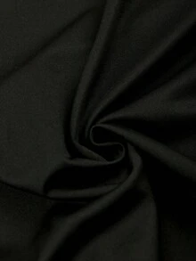 GlowEve 女士蝴蝶结短袖A字休闲连衣裙 - 黑色 - 查看 6