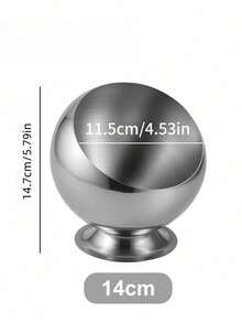 Cirelle Stainless Steel Serving Bowl - With Stable Base For Dates, Nuts & Dips, Modern Prep Bowl For Home & Restaurant Hospitality - Multicolor - View 10