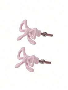 Joivida 1 núm tủ hình nơ màu hồng, tay nắm kéo ngăn kéo bằng kim loại, quà tặng cho nhà bếp, cửa tủ phòng tắm, tay nắm tủ quần áo dễ thương tặng bạn bè - Hồng - Xem 13