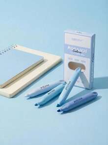 Joivida Doppelseitiger Farbverlauf Highlighter im japanischen Stil, ästhetischer Dreifarbmarker für Studenten, Notizen, Planer - Verschiedenfarbig - Übersicht 5