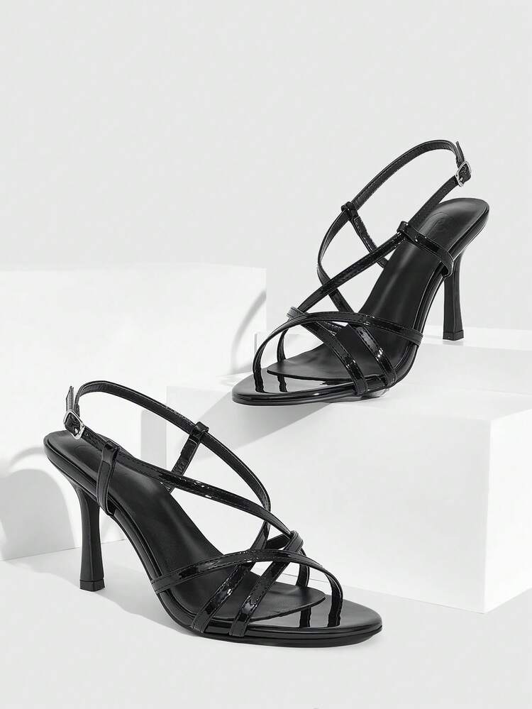 CUCCOO SZL Women's Buckle Design Fashion Daily Wear High Heel Sandals Valentine's Day