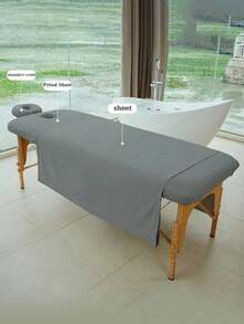 Professional Salon Massage Table Cover Set 3 PiecesFitted Sheet Mattress Cover Pillowcase For Spa Clinic Beauty Parlor Commercial Hygienic Furniture Protection Supplies - Multicolor - View 2