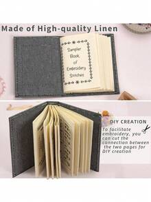 1pc Embroidery Pattern Book With 86 Pcs Thread Needle DIY Sewing Kit Starter Set For Beginners Handcraft Hobby Stitching Crafting Supplies Embroidering Tool Gift - Multicolor - View 7