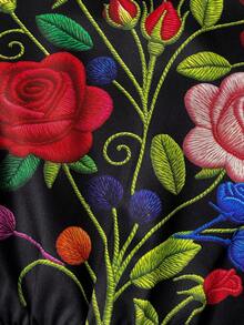 EMERY ROSE Women's Casual Ruffle Sleeve Printed Blouse - Multicolor - View 4