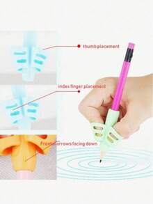 Children's Pencil Grip Pen Grip Pen Holder Pen Holder Posture Correction Training Writing Aids For Preschool Children Toddlers Special Needs (Color Random),Back To School - Multicolor - View 5