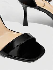 CUCCOO SZL Women's Buckle Design Fashion Daily Wear High Heel Sandals Valentine's Day - Black 1 - View 9