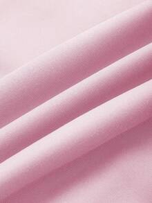 INAWLY Women's Loose Fit Drop Shoulder Crew Neck Long Sleeve Sweatshirt Set - Pink - View 4