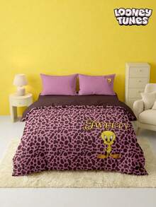 LOONEY TUNES X Joivida 卡通床上用品套装（3 件套）——1 个被套 + 2 个枕套（不含被芯），100% 涤纶，可机洗