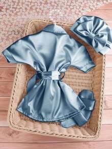 Newborn Baby Girl Cute Photography Props - Baby Blue - View 7