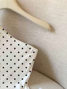 GlowEve Polka Dot Asymmetric Slit Casual Sleeveless Top, Fashionable & Versatile For Summer - Multicolor - View 3