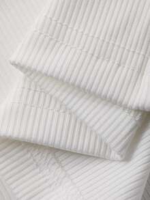 DAZY Top de camisola de encaje y parches sexy para mujer, para uso diario - Blanco - Ver 9