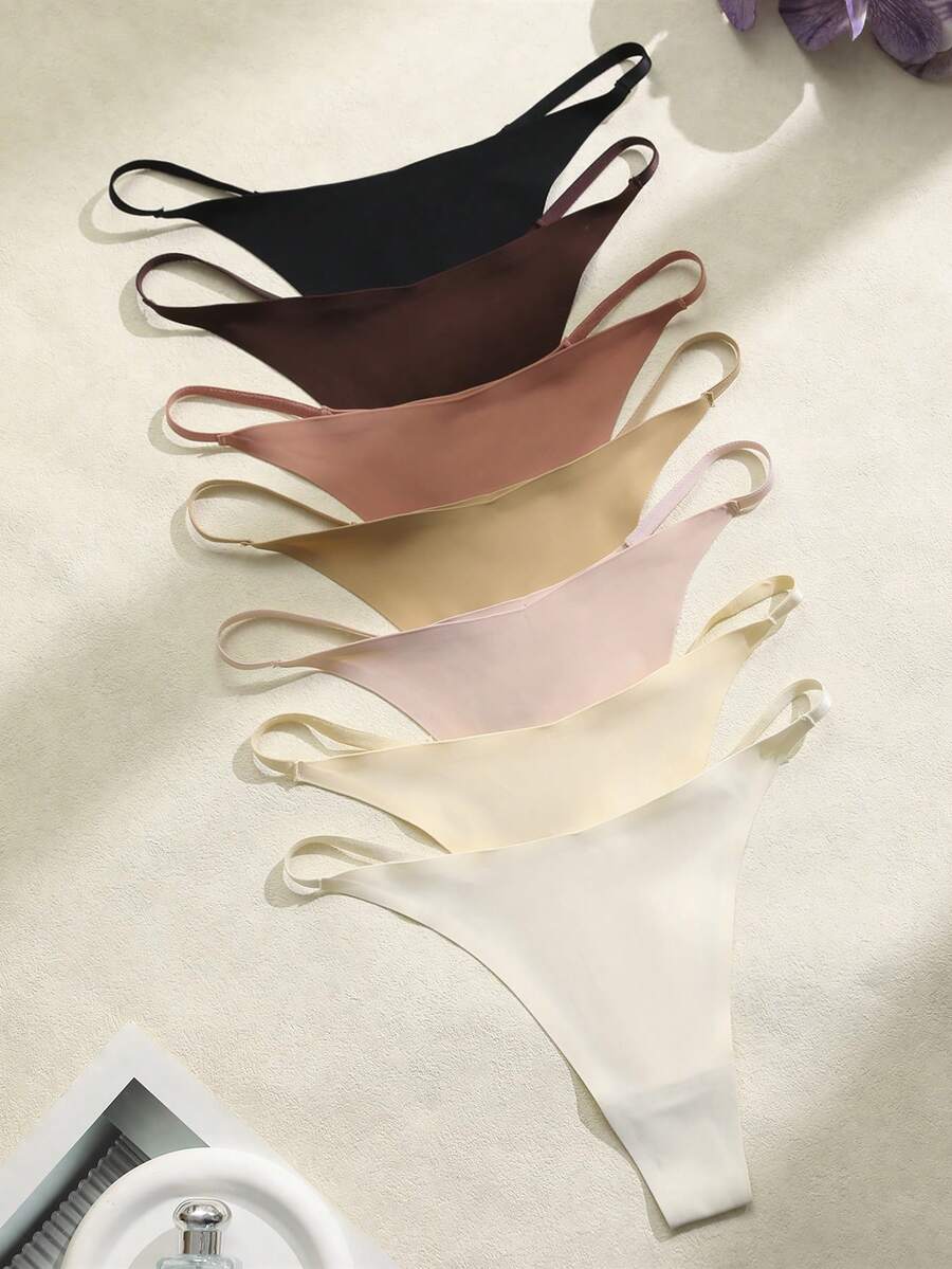 7条/包 无痕丁字裤 - 彩色 - 查看 1