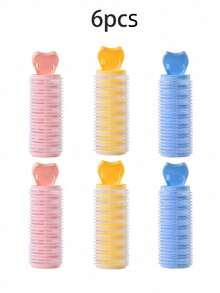 1个/2个/3个/6个/9个装 便携式法式蓬松卷发棒 无加热卷发器 打造蓬松波浪卷发 盘发造型 沙龙级家用美发造型工具配件 旅行必备 蓬松卷发棒套装 发夹 美妆必备 护发 - 彩色 - 查看 23