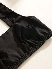 NudeFit 女士无钢圈无衬垫休闲舒适文胸 - 黑色 - 查看 8