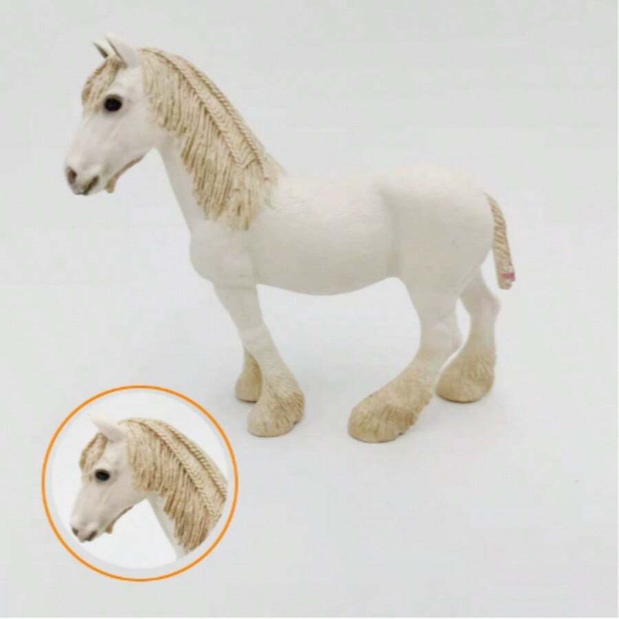 Realistic Horse Model Toys - PVC Animal Model Ornaments, Suitable For Farm Scenes, Tabletop Decoration, Sandbox Games, Simulation Environment, Ideal Holiday Gifts Birthday Graduation - Multicolor - View 1