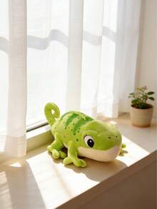 POKOJA LAND Chameleon Plush Doll, Green Chameleon Appearance, Soft And Comfortable Materials, Birthday Gifts For Girlfriend Boyfriend Friends, Home Decorations, Creative Desktop Collectibles - Multicolor - View 7