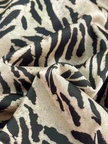 INAWLY Women's All-Over Print Casual Versatile Daily Wear Bodysuit - Khaki - View 5