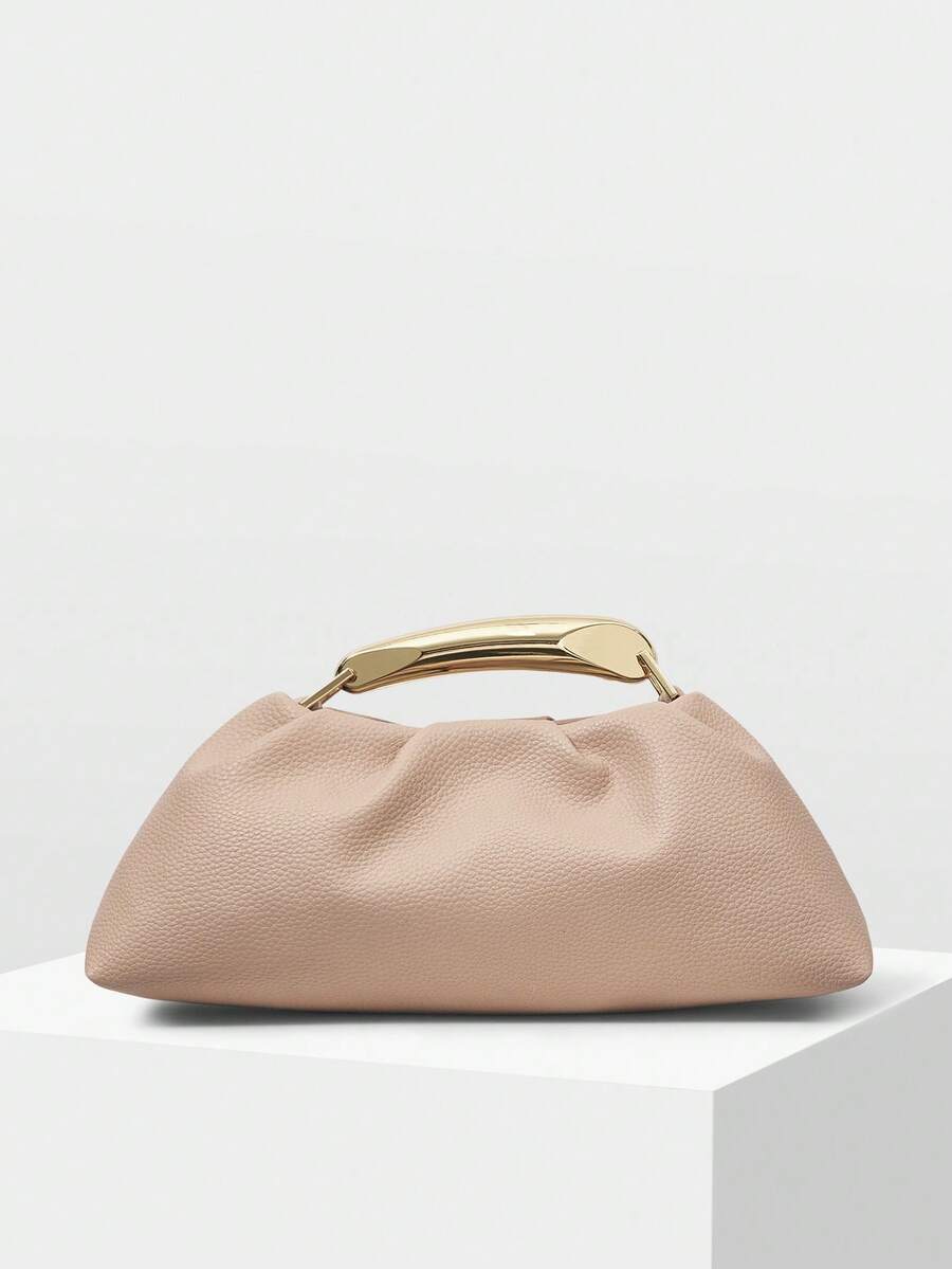 MOTF PREMIUM PU LEATHER TOP HANDLE BAG - Baby Pink - View 1