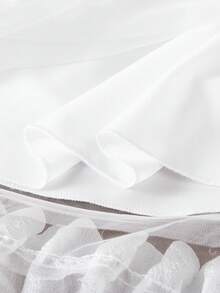 Souflis Souflis 女童3D立体花卉网纱连衣裙，适合外出、公园、度假等场合。 - 白色 - 查看 7