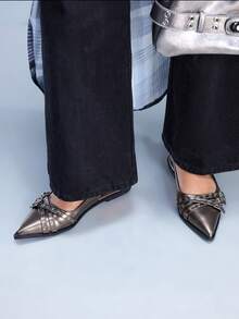 CUCCOO GRLICON Bailarinas de punta femeninas versátiles - Color de la pistola - Ver 3