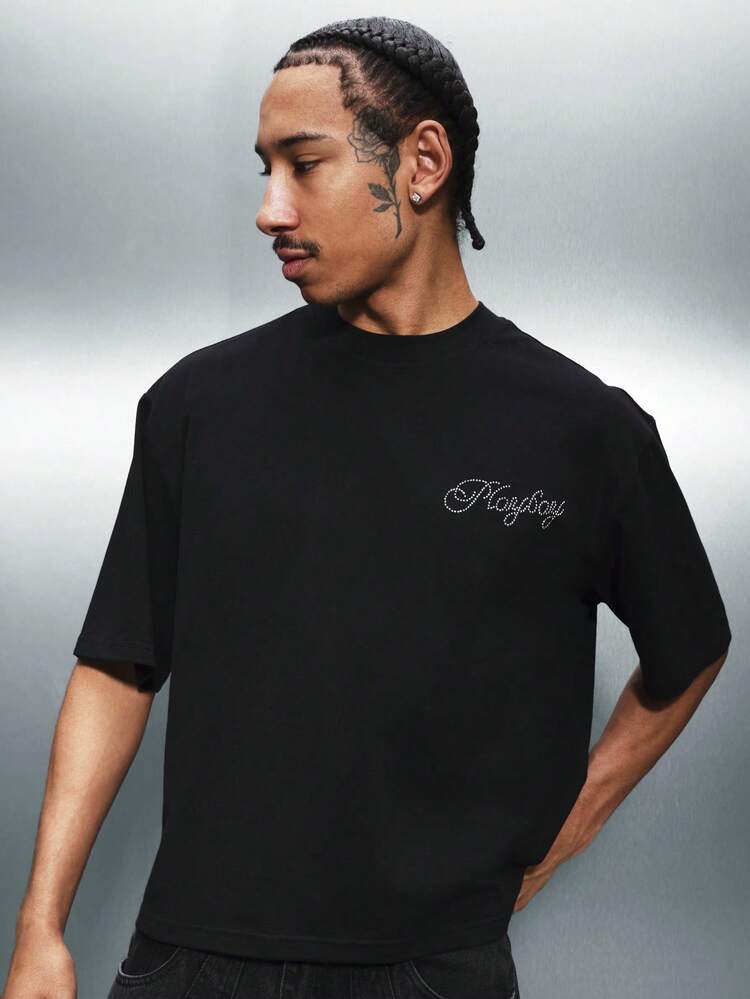 PLAYBOY X SUMWON Camiseta com estampa de strass e logo