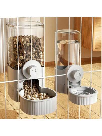 1个悬挂式宠物饮水器，饮水用品，悬挂式笼子，自动喂食器，适用于兔子、荷兰猪（不适用于猫狗）