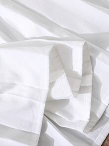 Tween Girls French + Preppy Style White Sleeveless Vest + Pleated Skirt 2 Pieces Set - White - View 4