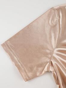 Franclia Bộ sưu tập mới dành cho nữ: Thanh lịch và gợi cảm, hoàn hảo cho công sở, kỳ nghỉ, bãi biển, đi làm, những dịp lãng mạn, tiệc tùng, sinh nhật, hòa nhạc, ngày Valentine và lễ hội. Áo nữ mùa hè mới màu sâm panh bằng satin, cổ bèo nhún, tay ngắn, đính ngọc trai với thiết kế độc đáo, tôn dáng eo và xếp ly thanh lịch. Thích hợp cho các buổi đi chơi, mùa hè, mặc thường ngày và nhiều dịp khác. Áo màu sâm panh, phong cách thanh lịch dành cho nữ, thích hợp cho việc đi làm. - Rượu sâm banh - Xem 6