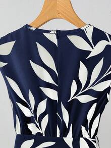 Franclia 女式夏季收腰连体裤、阔腿裤套装、植物印花连体衣