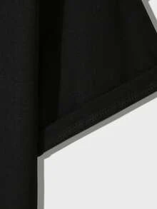 Young Boy Casual Person Graphic Print Short Sleeve T-Shirt, Summer - Black - View 4