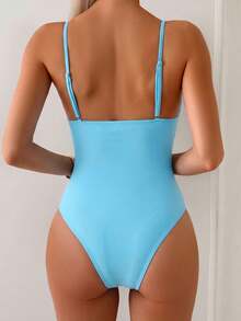 Swim Vcay Women's Floral Print Casual Jumpsuit - Baby Blue - View 2