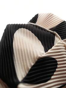 Mistrie Women's Color Block Sleeveless Romper - Apricot - View 3