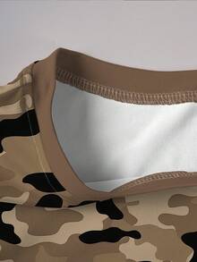 Manfinity 男士极简印花圆领短袖T恤 - 彩色 - 查看 5