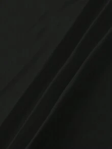 INAWLY Women's Slogan Print Round Neck Short Sleeve Casual Loose Fit T-Shirt - Black - View 4