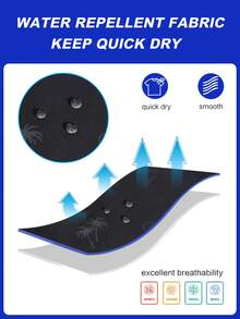 Zalmeno 男士简约印花休闲泳装 - 黑色 - 查看 6