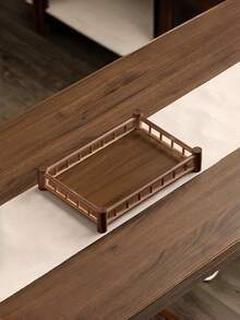 1 Khay gỗ óc chó có tay cầm, dùng để đựng thức ăn, đồ ăn nhẹ, đồ uống, sushi, bít tết, pizza, món tráng miệng, bánh ngọt, bánh mì, khay ăn sáng, khay cà phê, khay trà, đĩa đựng đồ nguội. - Màu Tím - Xem 9