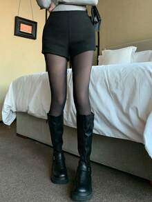 FRIFUL Women's Fashionable Versatile Leggings - Black - View 2