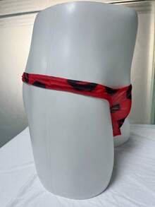 WENEZON Men's Mesh Red Lip Print Sexy Semi-Transparent Underwear - Red - View 3